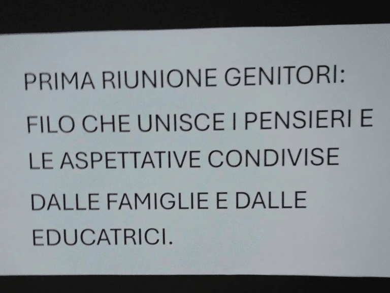 Riunioni nidi 1